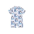thumbnail image 1 of Suealasg Toddler Baby Boys One Piece Swimsuits 6M 1T 2T 3T Kids Summer Romper Bathing Suit Beachwear Short Sleeve Dinosaur Print Sun Protection Rash Guard Swimwear, 1 of 8