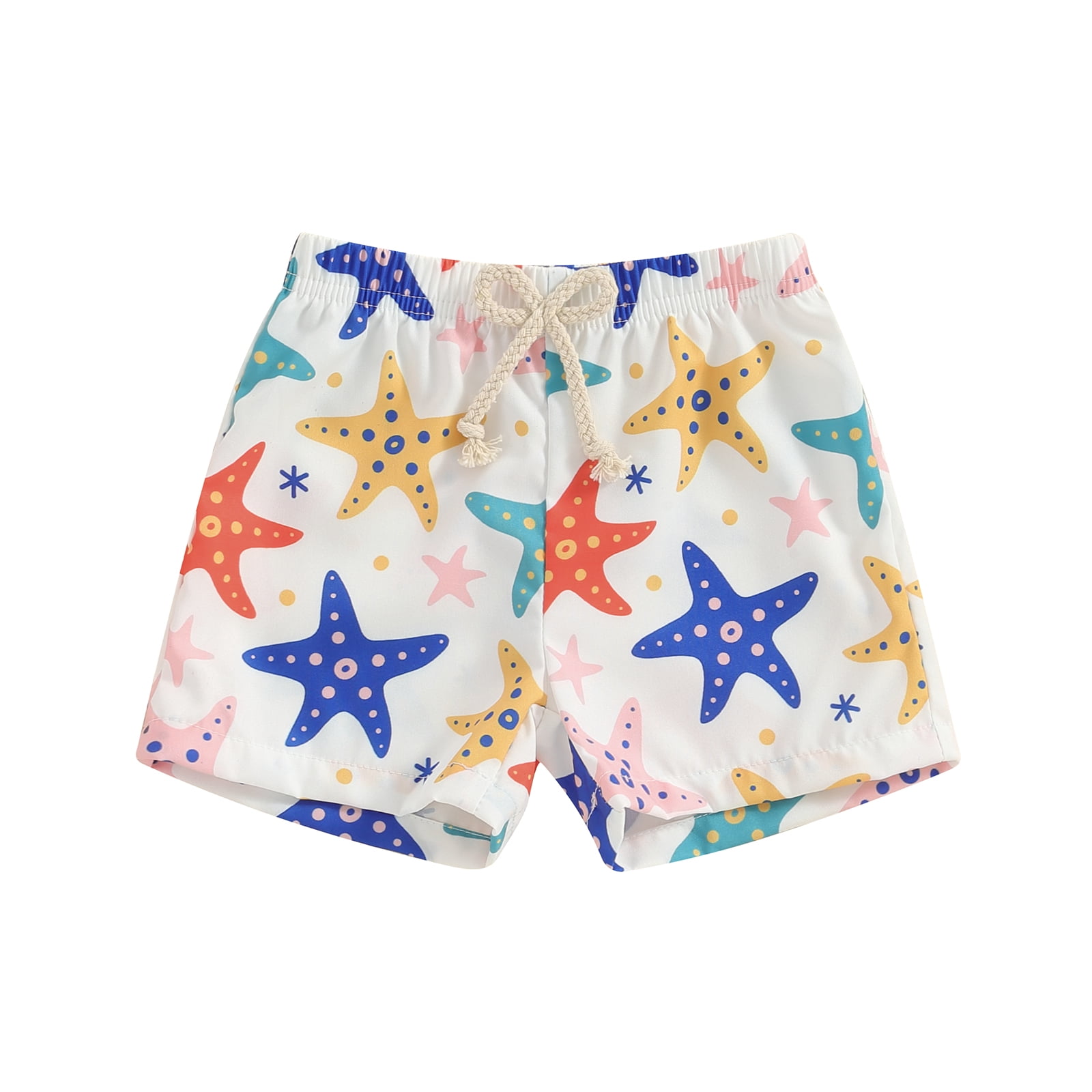 Babyhug Swimming Trunks Beach Theme Print -Navy Blue
