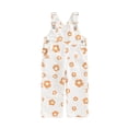 thumbnail image 1 of Suealasg Toddler Baby Girl Overalls Jumpsuit Sleeveless Floral Print One Piece Romper Suspender Pants 1T 2T 3T 4T Kids Girls Cute Clothes, 1 of 9