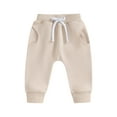 thumbnail image 1 of Suealasg Toddler Baby Girls Sweatpants 6M 12M 18M 24M 2T 3T Kids Girl Casual Joggers Pants Baby Girls Spring Fall Casual Elastic Waisted Long Trousers, 1 of 8