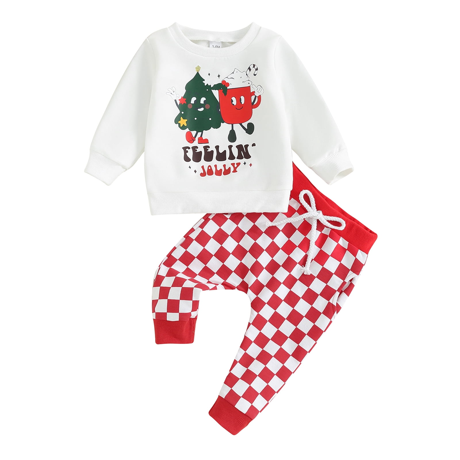 Suealasg Toddler Boys Christmas Outfits 6M 1T 2T 3T Christmas Tree
