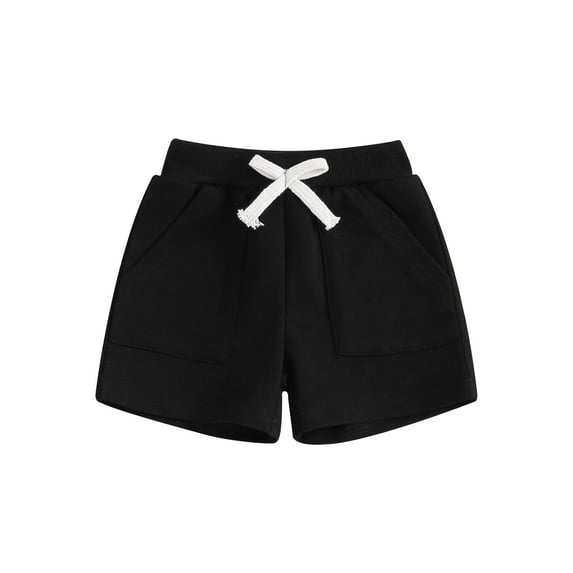 Suealasg Toddler Boys Summer Shorts Solid Color Elastic Drawstring Casual Short Bottoms 3M 6M 12M 18M 24M 3T Baby Boys Short Trousers
