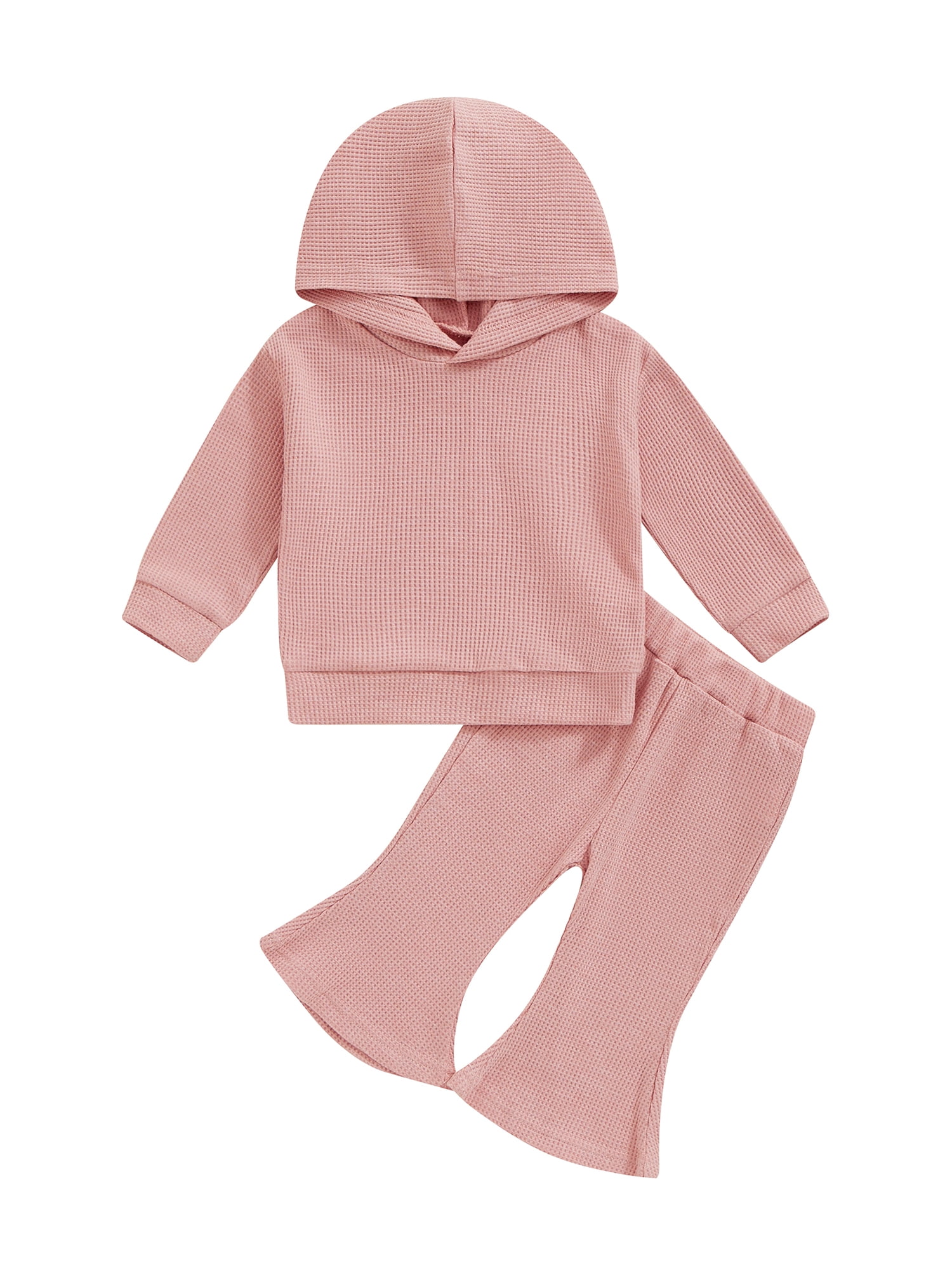 Suealasg Toddler Girl Waffle Clothes 1T 2T 3T 4T 5T Little Kids Girl