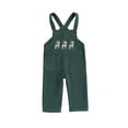 thumbnail image 1 of Suealasg Toddler Kids Baby Girls Boys Christmas Overalls Kids Sleeveless Reindeer Strap Pockets Romper Jumpsuit Spring Autumn Suspender Bib Pants 6M -4T, 1 of 7