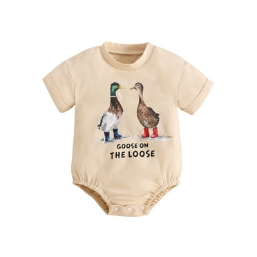 Suealasg Western Baby Boys Girls Rompers 3 6 12 18 Months Infant Short Sleeve Round Neck Animal Print Bodysuit