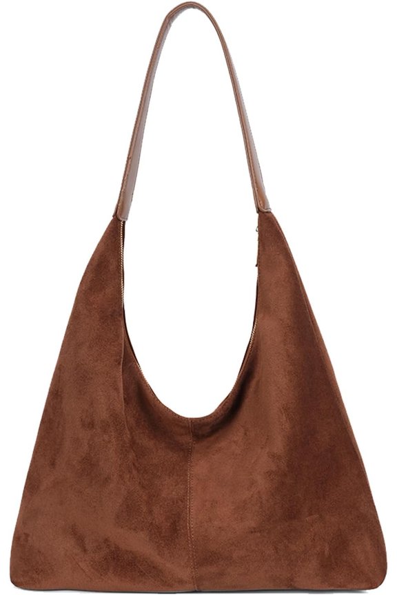 Suede Bag Brown Suede Bag Women's Trendy Suedes Tote Bag Suedes Purse Fall Purses for Women 2025