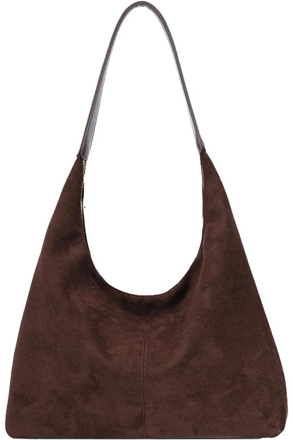 Suede Bag Brown Suede Bag Women's Trendy Suedes Tote Bag Suedes Purse Fall Purses for Women 2025
