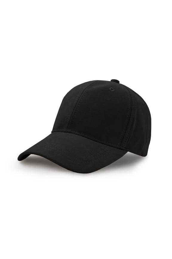 Suede Baseball Cap, Unisex Faux Suede Leather Classic Adjustable Plain Hat Baseball Cap Black
