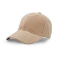 thumbnail image 1 of Suede Baseball Cap, Unisex Faux Suede Leather Classic Adjustable Plain Hat Baseball Cap Khaki, 1 of 6