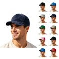 thumbnail image 1 of Suede Baseball Cap for Men Women Curved Brim Mesh Back Breathable Trucker Hat, 1 of 5