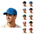 thumbnail image 1 of Suede Baseball Cap for Men Women Curved Brim Mesh Back Breathable Trucker Hat, 1 of 5
