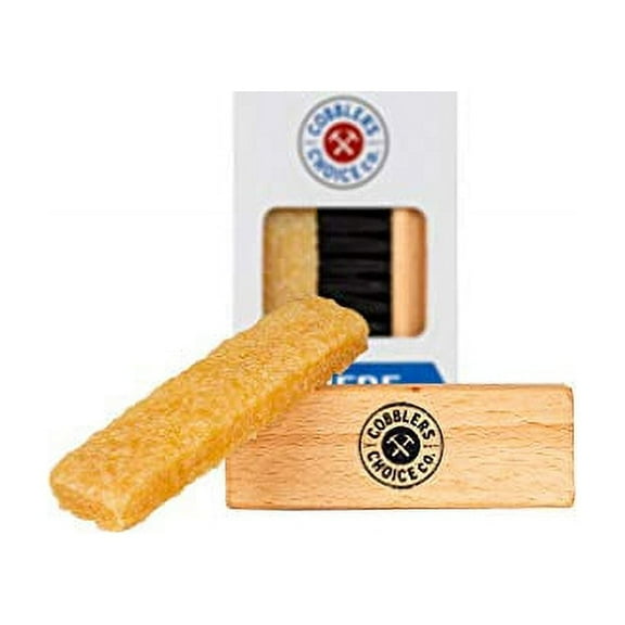 Suede Brush and Eraser - Suede Cleaner - Safe on Suede and Nubuck. Effectively Cleans and Restores Nap - Cobbler's Choice