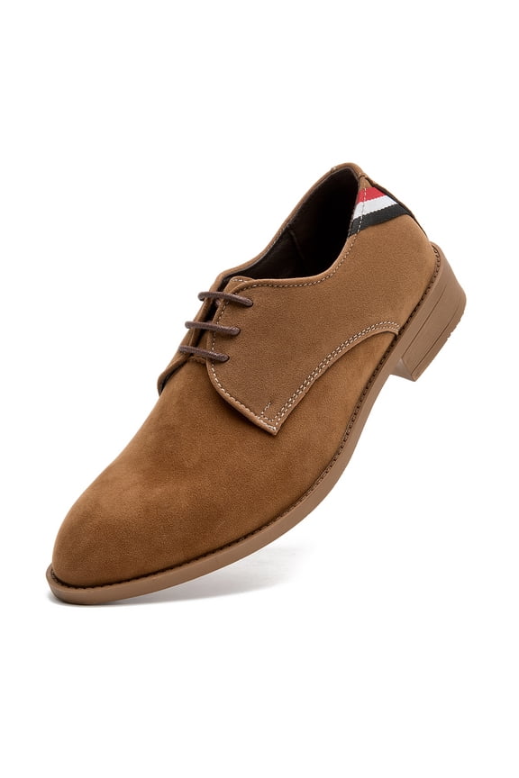 Suede Casual Lace-Up Derby Shoes