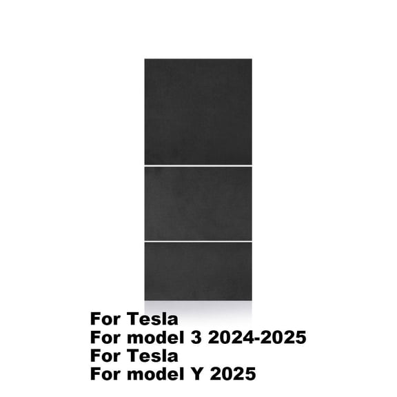 Suede Center Console Decorative Cover for Tesla Model 3 2022-2023 & Model Y 2022-2024, Electrostatic Adsorption Interior Film, Scratch Protection, Easy Clean, Black gray(Black)