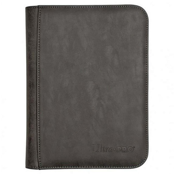 Ultra PRO: 4-Pocket Premium Zippered PRO-Binder - Suede Collection (Jet)