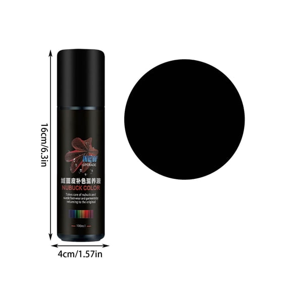 Suede Color Restoration Spray - Nourishing, Easy to Use, Revives Faded Leather for Shoes, Boots, Bags, Jackets, Furniture - Suede Refurbisher for Quick Repairs and Care Solutions