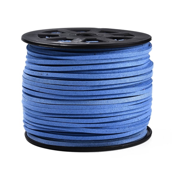 Suede Cords Suede Lace Royal Blue 1/8 inch(3mm)x1.5mm 100yards/roll(91.44m/roll) 300 feet/roll
