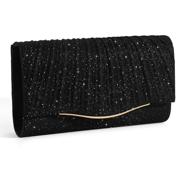 Suede Evening Bag Formal Clutch Purses for Women Sparkling Evening Bag with Detachable Chain for Prom Wedding Party