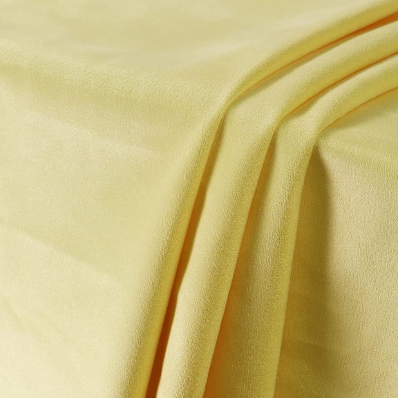 Suede Fabric by The Yard - 60"×36" Soft Ventilation Synthetic Suede Fabric(Double Side) for Car Headliner, Cushion, Boats, Home Décor&DIY 60inch Wide - Yellow
