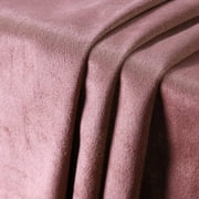 Suede Fabric by The Yard 60"X18" Soft Ventilation Material Polyester Synthetic Suede Fabric(Double Side) for Car Headliner, Cushion, Boats, Home Décor&DIY - Dusty Pink