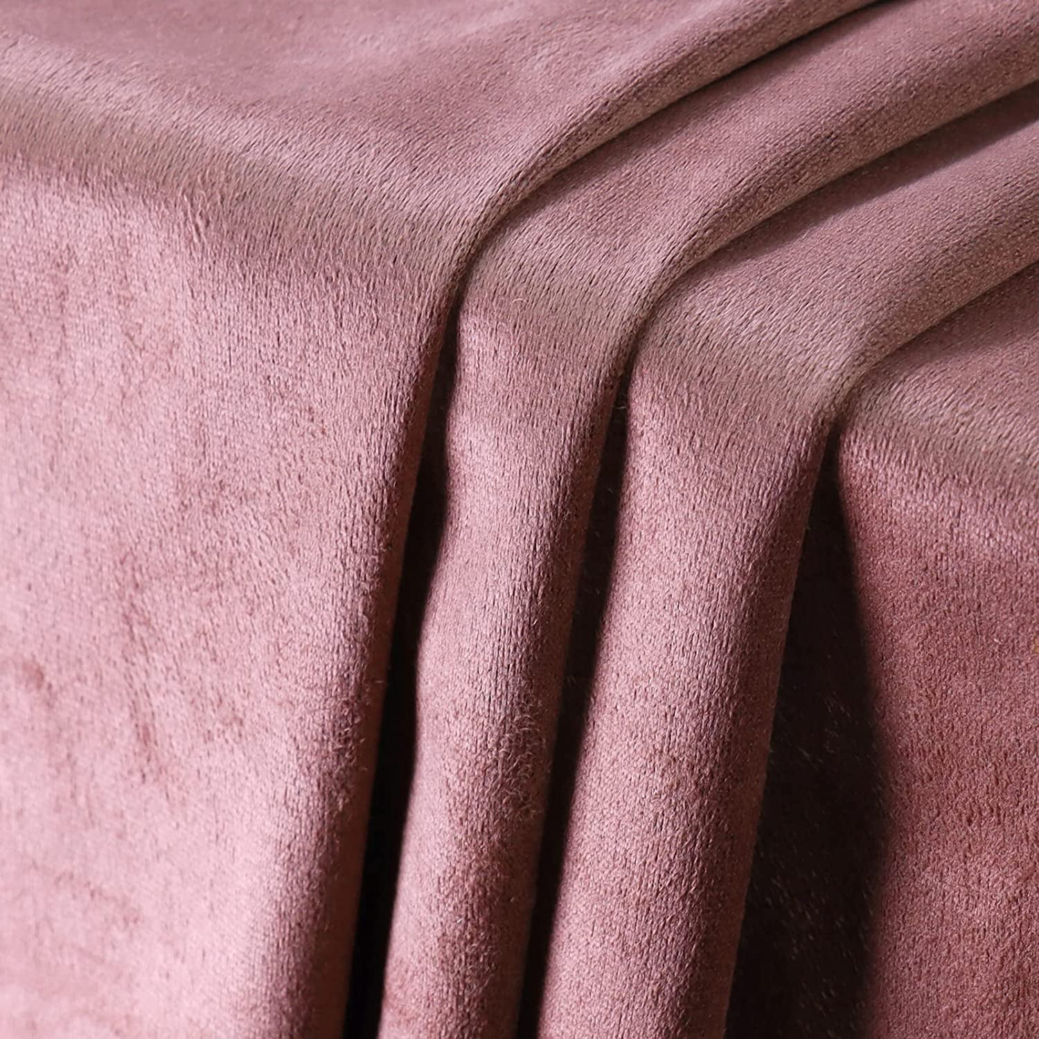 Bright Rose Pink Premium Soft Microfiber Suede Upholstery Fabric