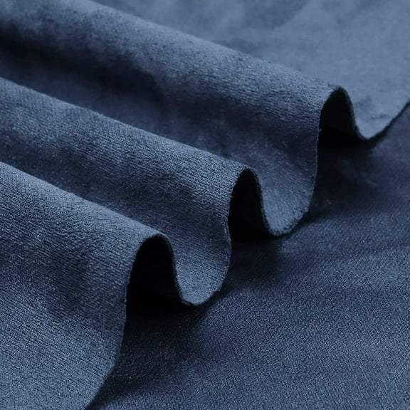 Suede Fabric by The Yard - 60"×18" Soft Ventilation Synthetic Suede Fabric(Double Side) for Car Headliner, Cushion, Boats, Home Décor&DIY 60inch Wide - Dusty Blue