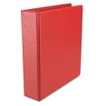 thumbnail image 1 of Suede Finish Vinyl Round Ring Binder  2'' Capacity  Red, 1 of 1