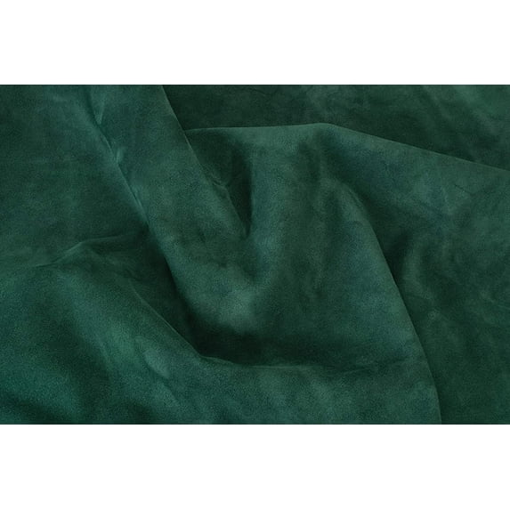 Suede Leather Cowhide, Forest Green