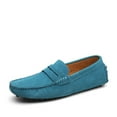 thumbnail image 1 of Suede Leather Men Casual Shoes Loafers Driving Moccasins Slip on Leather Shoes, 1 of 16