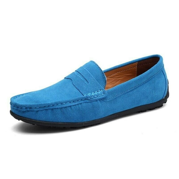 Suede Leather Men Casual Shoes Loafers Leather Driving Moccasins Slip on Shoes