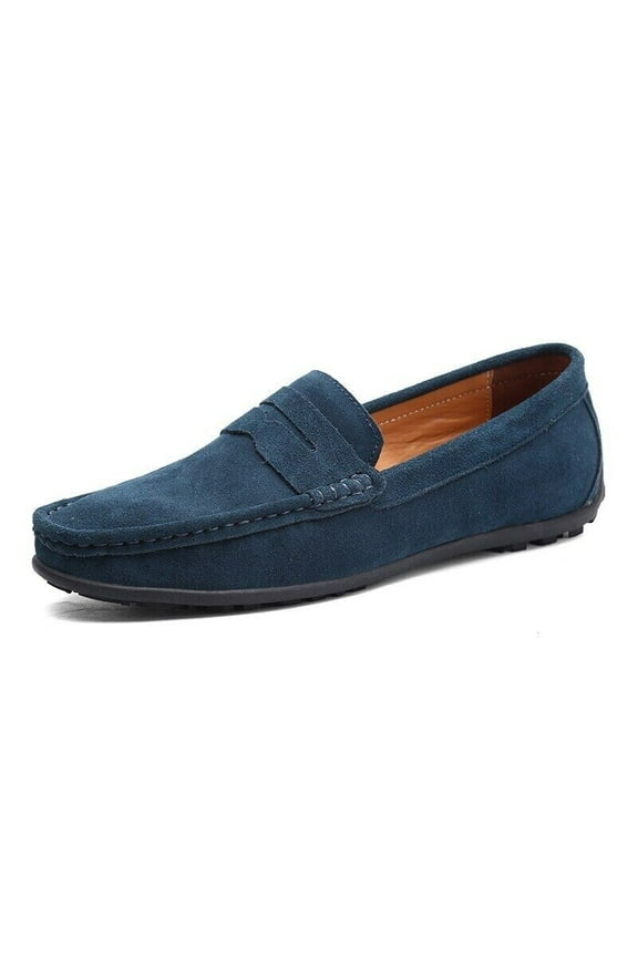 Suede Leather Men Casual Shoes Loafers Leather Driving Moccasins Slip on Shoes