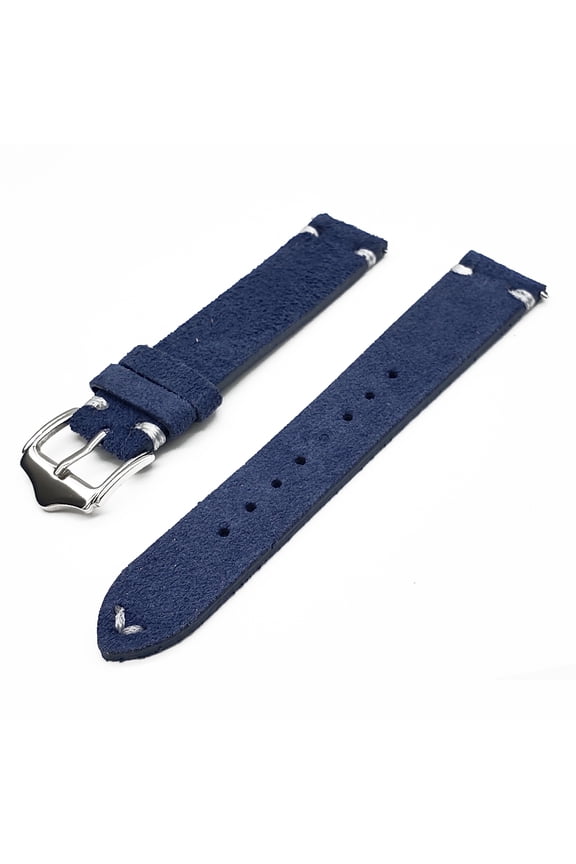Suede Leather Watch Straps 20mm 22mm Quick Release Spring Bar Vintage Watchbands