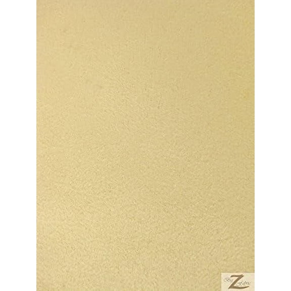 Suede Microsuede Upholstery Fabric-Cream- 58" Sold By The Yard -Passion Suede
