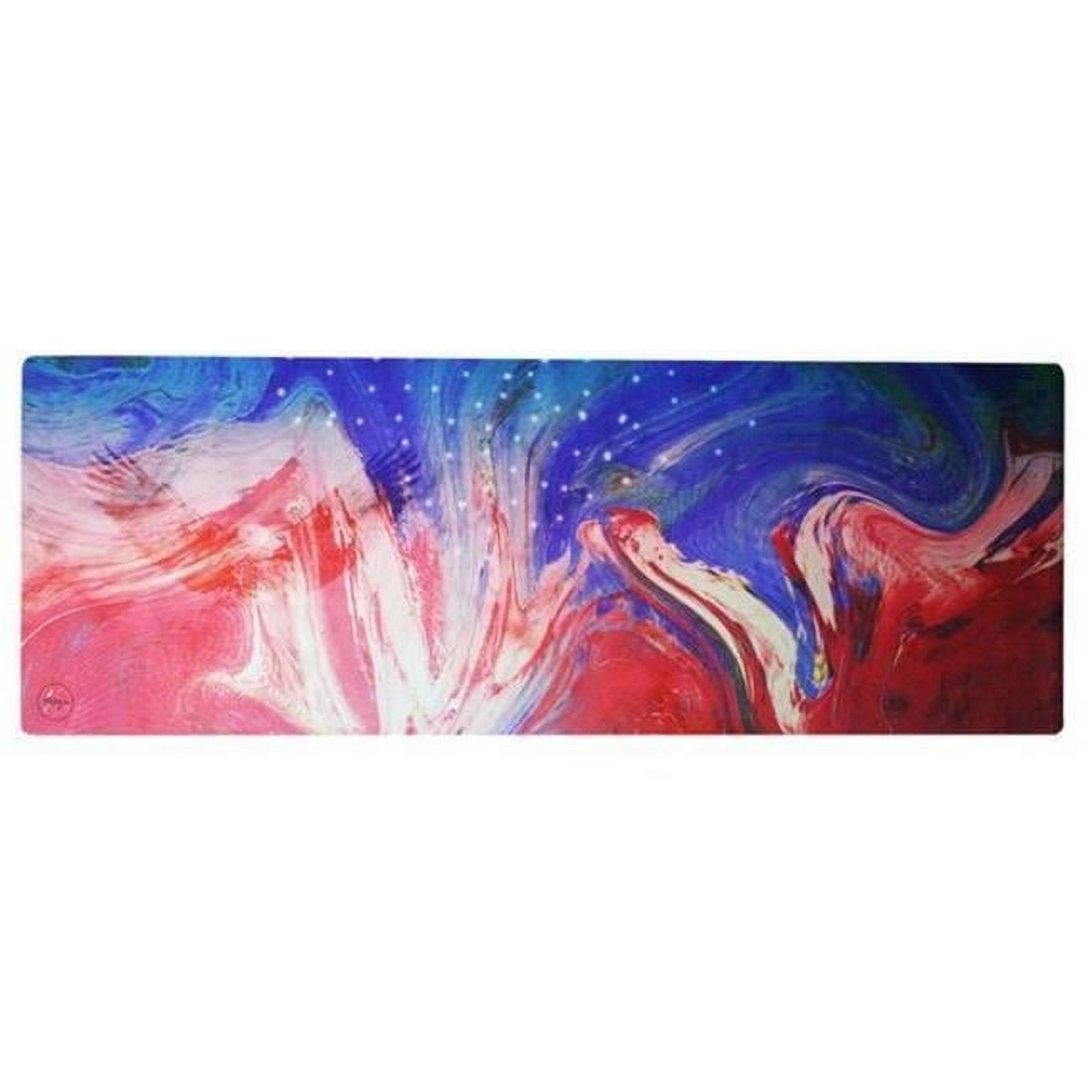 Suede & Natural Rubber Travel Yoga Mat, Thin & Lightweight () US Flag