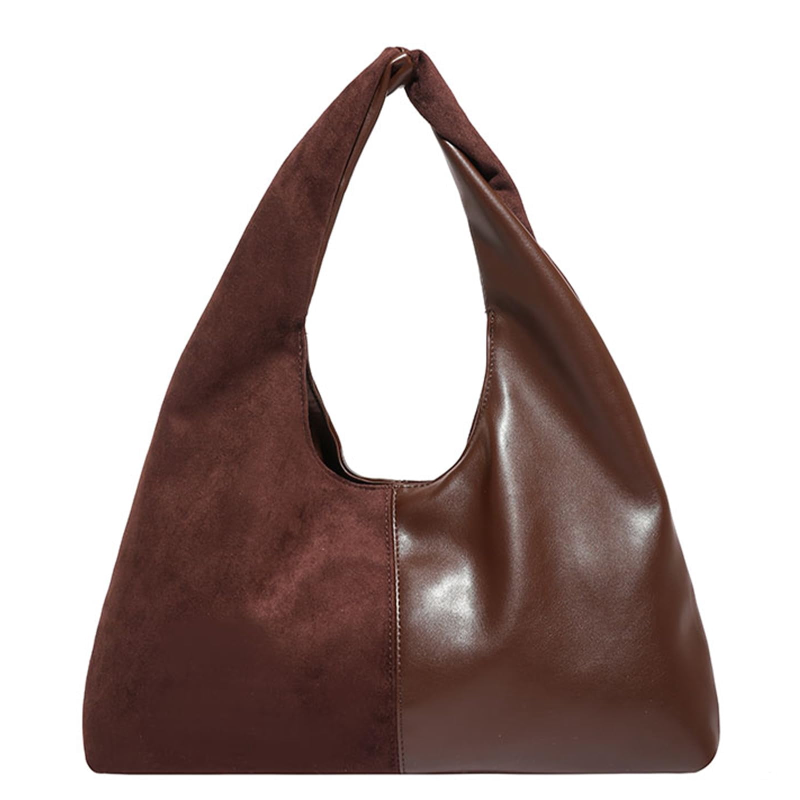 Slouphy Suede Purse Slouchy Suede Hobo Bags for Women Trendy Splicing Leather ...