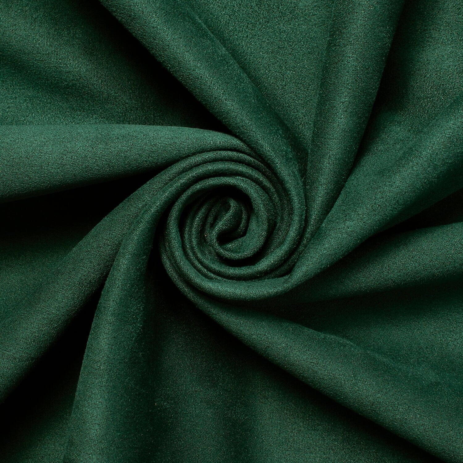 Suede Scuba Double Knit Faux Leather Polyester 60" Fabric By The Yard - Hunter Green (1 Yard)