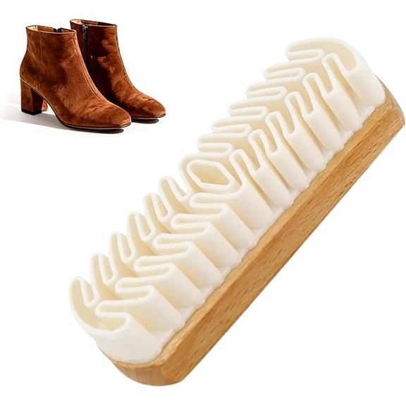 Suede Shoe Brush, Upgrade Rubber Shoe Brush for Cleaning Polish Eraser Suede Brush for Shoes Boots Sneakers Bags Jacket Purse Sofa (1pcs)