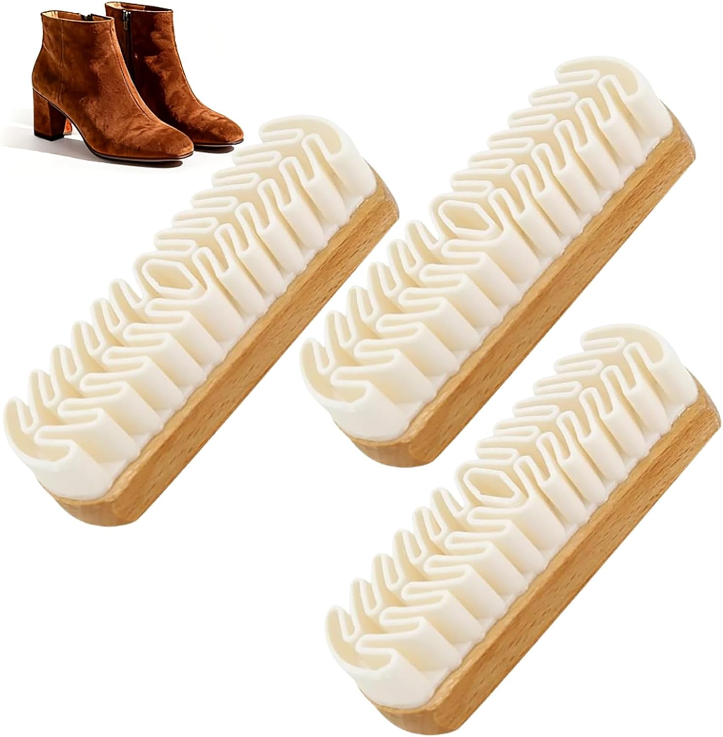 Suede Shoe Brush, Upgrade Rubber Shoe Brush for Cleaning Polish Eraser Suede Brush for Shoes Boots Sneakers Bags Jacket Purse Sofa (1pcs)