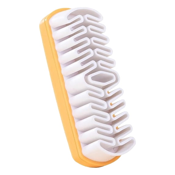 Suede Shoe Cleaner, 2 in 1 Suede Brush, Suede Eraser for Shoe, Soft Crepe Brush, Eliminates Stains, Removes Spots, Restores Nap - for Leather Suede Shoe, Handbags, Jackets, Boots, Furniture,Orange