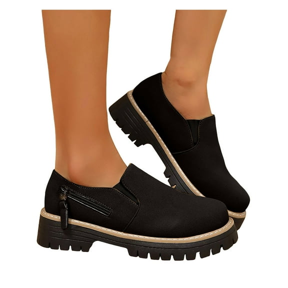 Suede Slip On Black Ankle Boots for Women Comfortable Short Fall Booties Elastic Low Top Dress Shoes
