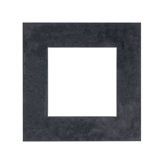 Suede Texture Photo Mat - Black 20x20 for 16x16 Photos - Fits 20x20 Frame