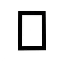 Suede Texture Photo Mat - Black 8x10 for 6x8 Photos - Fits 8x10 Frame