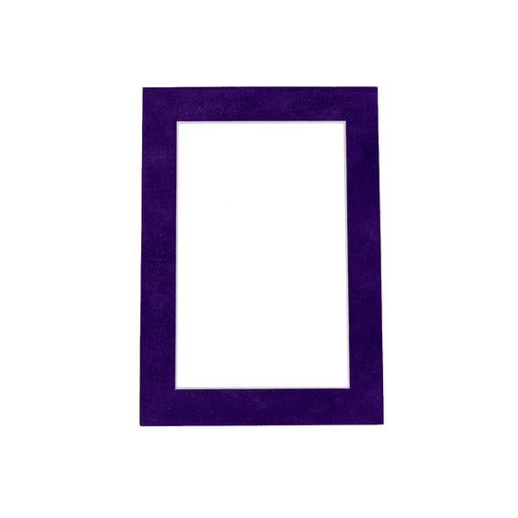 Suede Texture Photo Mat - Purple 12x16 for 8.5x11 Certificates - Fits 12x16 Frame