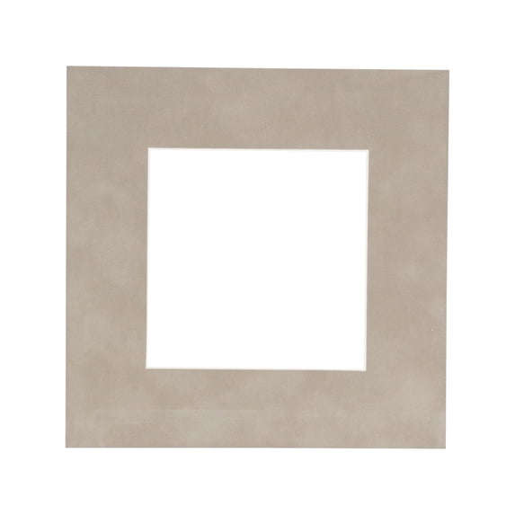 Suede Texture Photo Mat - Smoke Grey 20x20 for 16x16 Photos - Fits 20x20 Frame