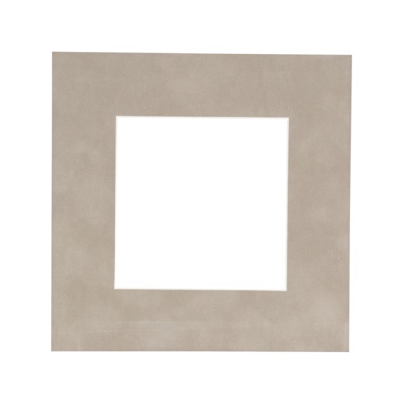 Suede Texture Photo Mat - Smoke Grey 20x20 for 8x8 Photos - Fits 20x20 Frame