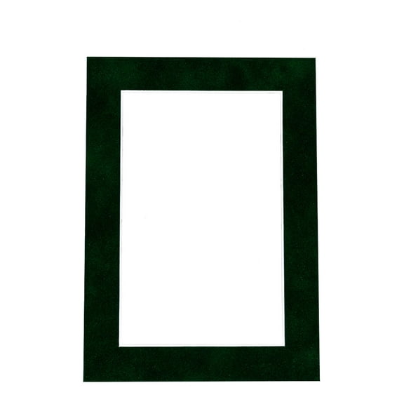 Suede Texture Photo Mat - Treeline Green 11x17 for 8.5x11 Certificates - Fits 11x17 Frame