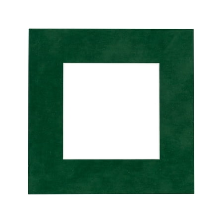 Suede Texture Photo Mat - Treeline Green 20x20 for 10x10 Photos - Fits 20x20 Frame