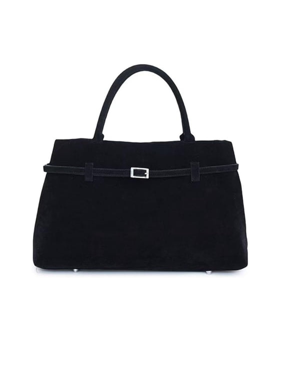 Suede Tote Bag for Women, Vintage Faux Suede Bag Handbag, Women's Large Brown Suede Top-Handle Work Handbag