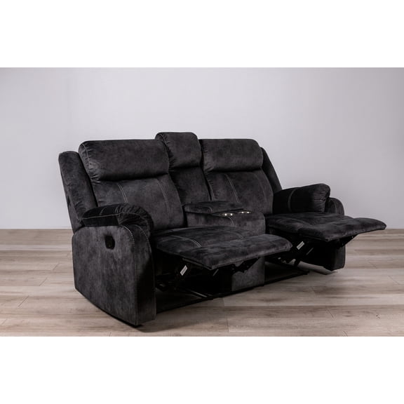 Suede-like texture | Manual reclining and storage drawer | Get a comfortable and organized seating solution