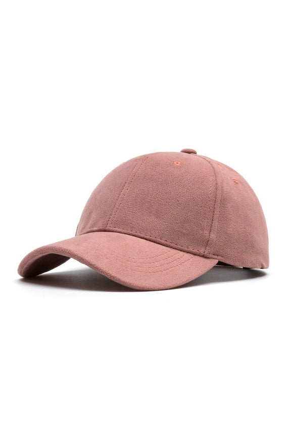 Sueded Baseball Cap for Men & Women Adjustable Snapback Hats Unisex Couples Classic Solid Color Sun Protection Workout Ponytail Hat